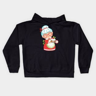 Cute Christmas Granny Kids Hoodie